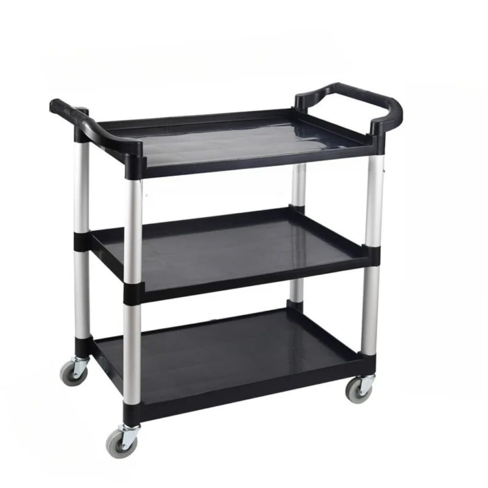 עגלת שירות פלסטיק 3 מדפים