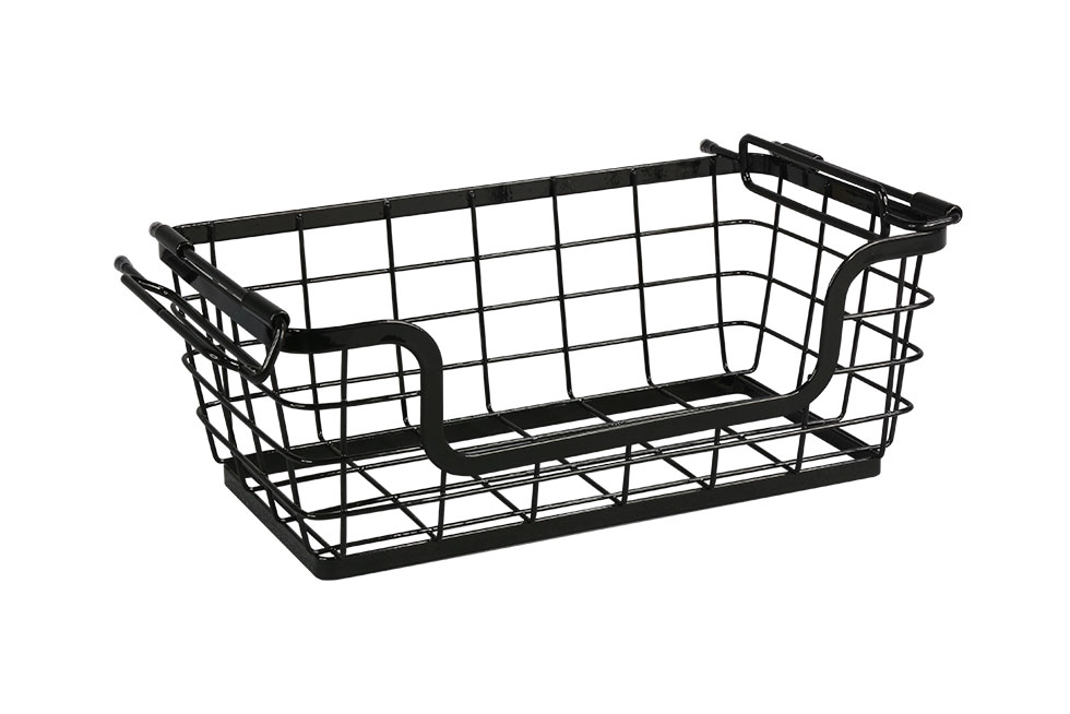 סלסלת רשת ברזל 1/2 (32.5*26.5) ג. 13 שחור עם פתח