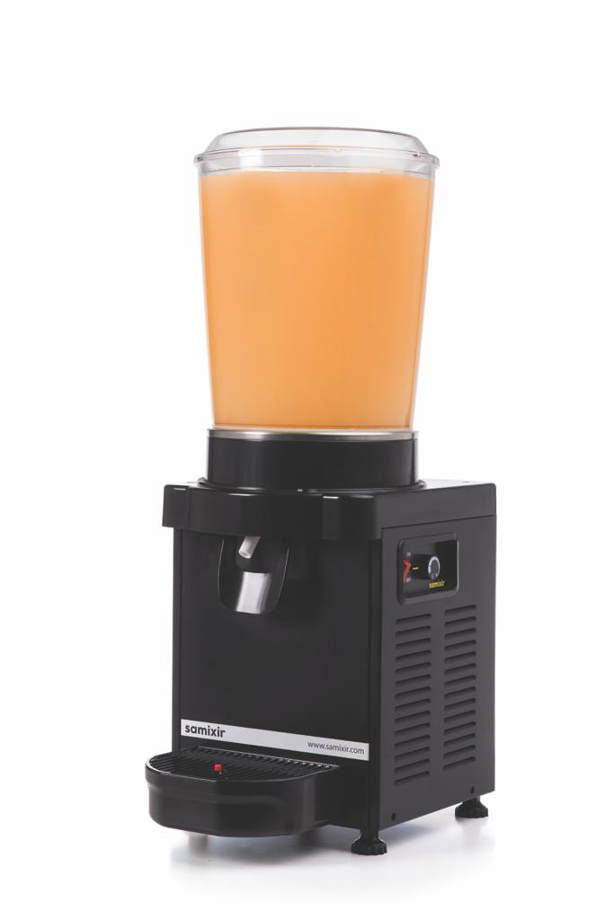 מכונת מיץ/שתייה קרה פנורמי עם מיקסר 10 ליטר