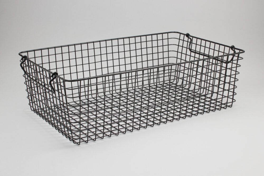 סלסלת רשת ברזל 1/1 (52/32) גובה 16 שחור