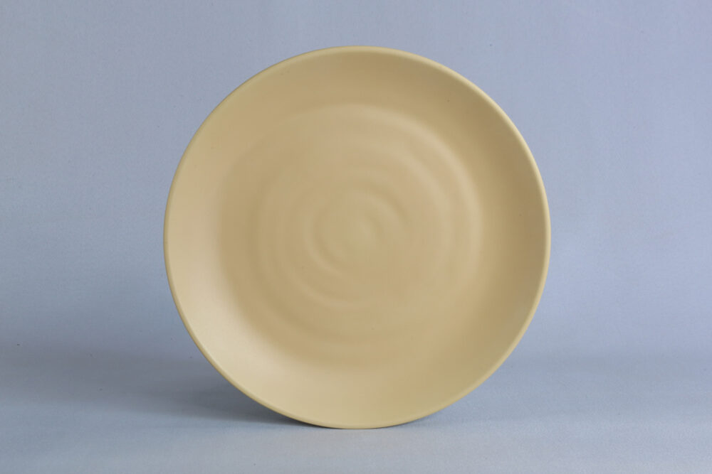 צלחת זן סהרה 25.4 ס"מ מלמין זהבהב