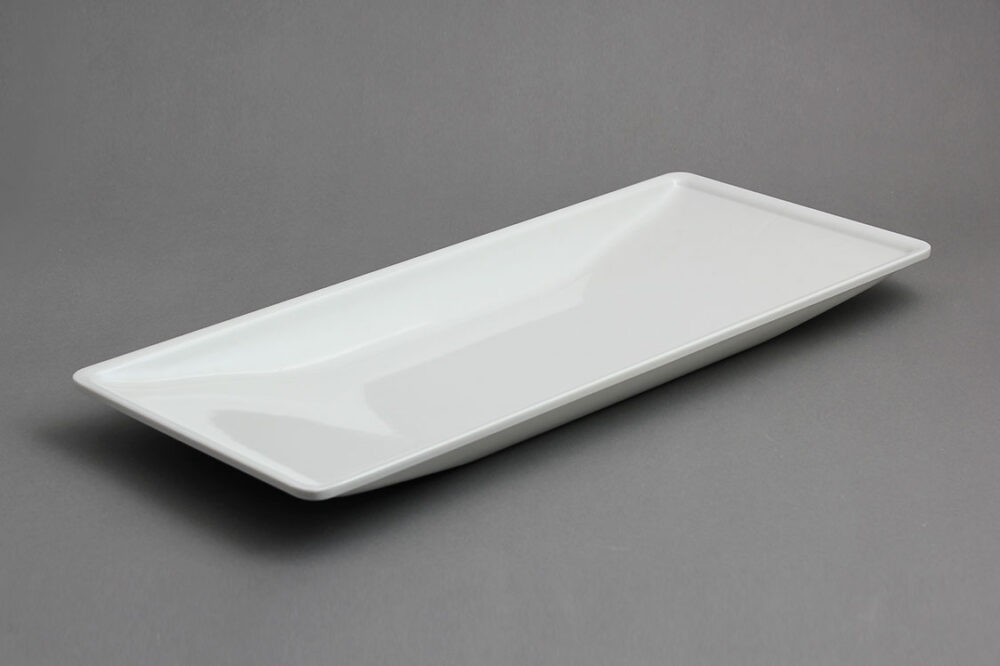 מגש טרפז 4*21*47 מלמין לבן/שחור