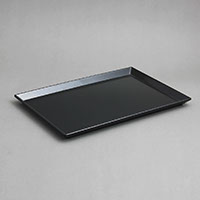 מגש אוסקר 23.5*35 ס"מ מלמין שחור