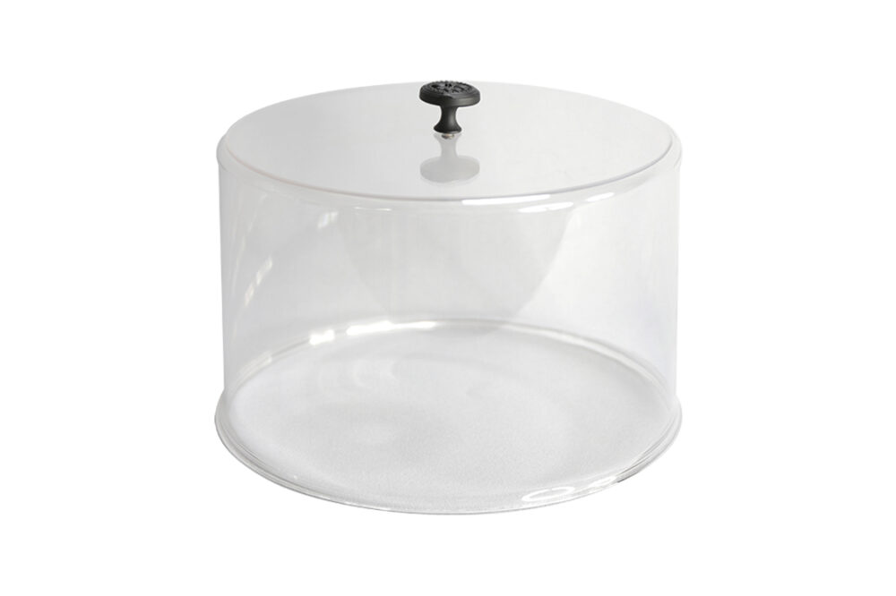 מכסה סופי פוליקרבונט עגול 27*16.6 ס"מ