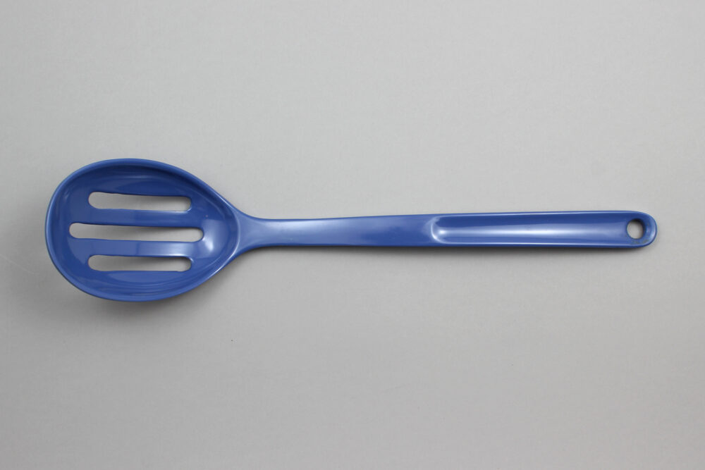 כף חלוקה מחורצת מלמין כחול