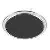 מגש עגול נירוסטה ציפוי שחור 35 ס"מ