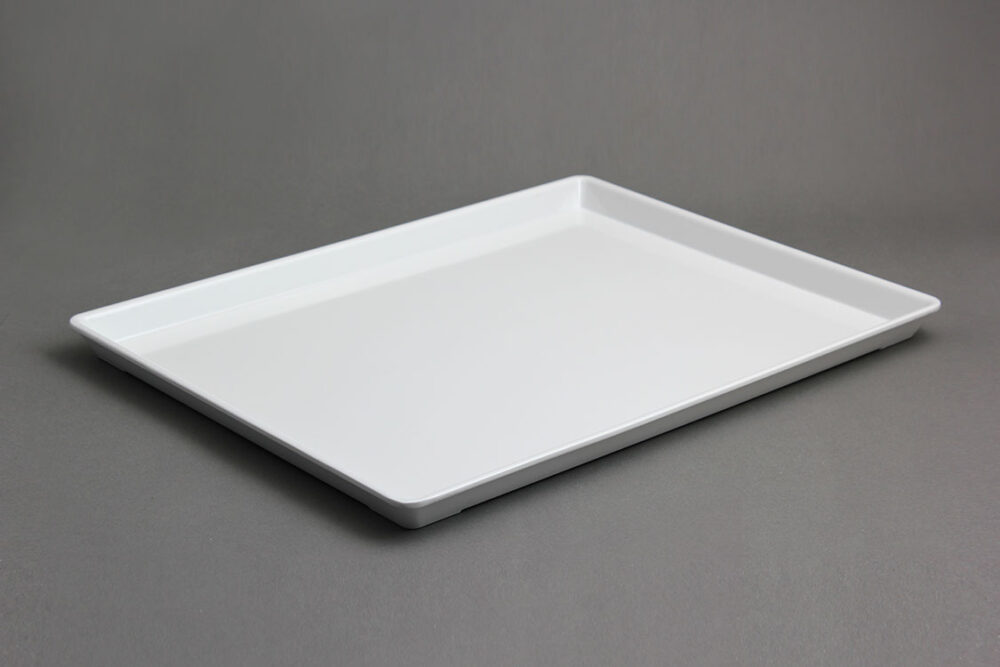 מגש לולבי 43X33 מלמין לבן