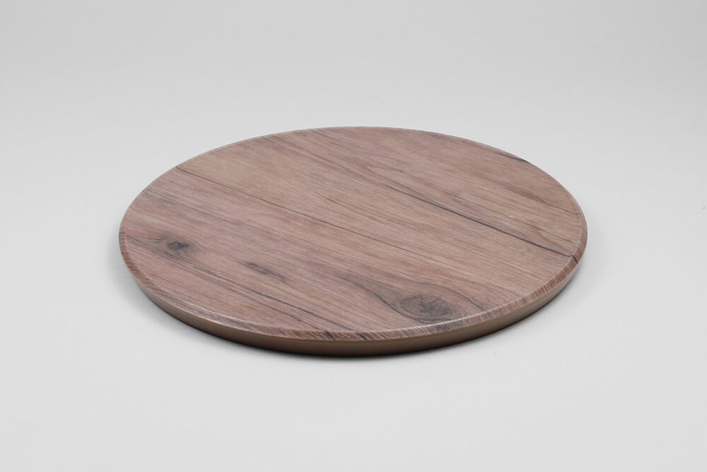 לוח דמוי עץ עגול 26.5 ס"מ מלמין