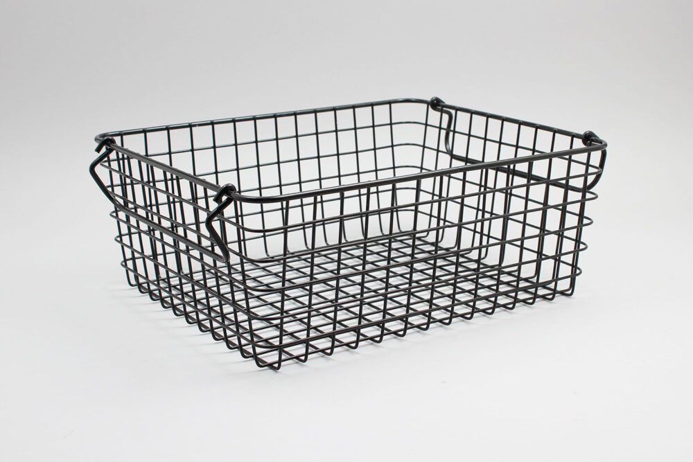 סלסלת רשת ברזל 1/2 (32/26) גובה 12שחור