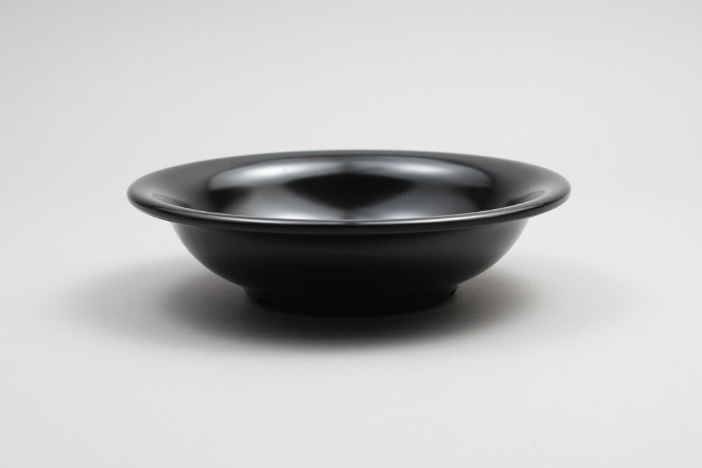 צלחת לחומוס 19 ס"מ מלמין שחור