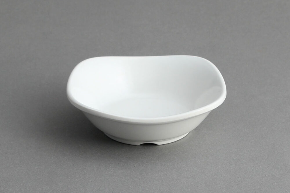 צלוחית רבועית 3.3*10 מלמין לבן