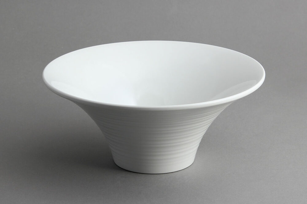 קערת ספירל 24.5 ס"מ מלמין לבן