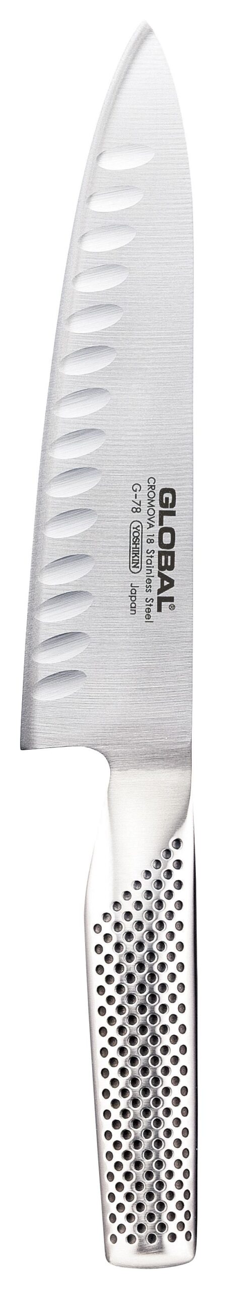 סכין שף חריצים 18 ס"מ GLOBAL