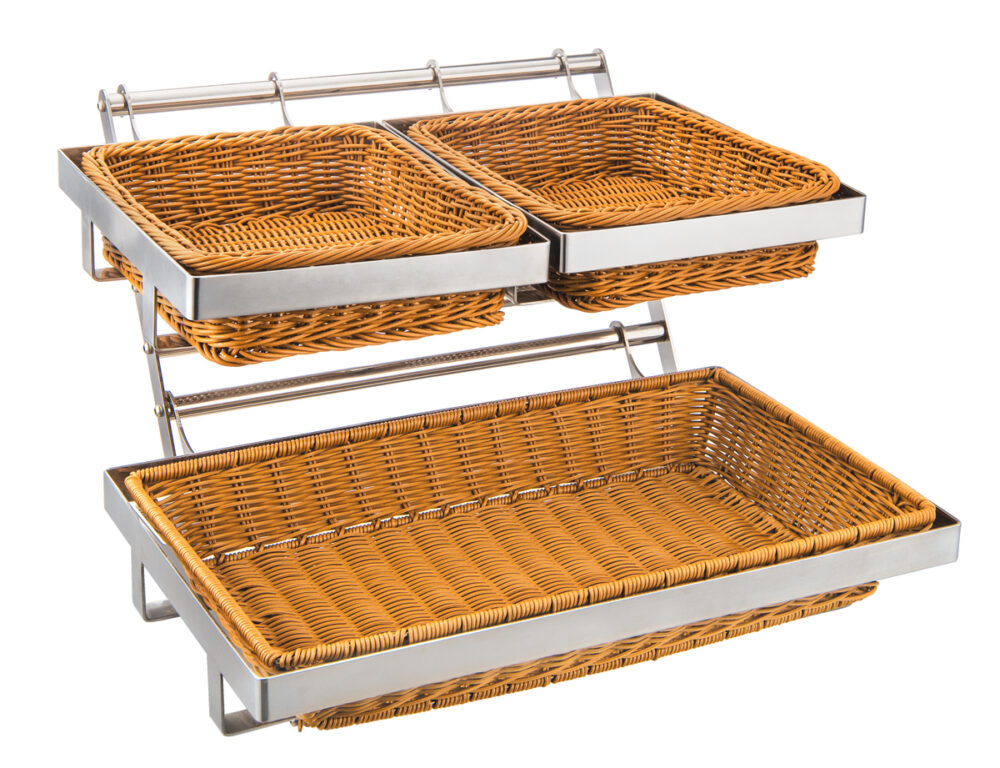 עמדת לחם דקורטיבית עם סלסלאות נסליין