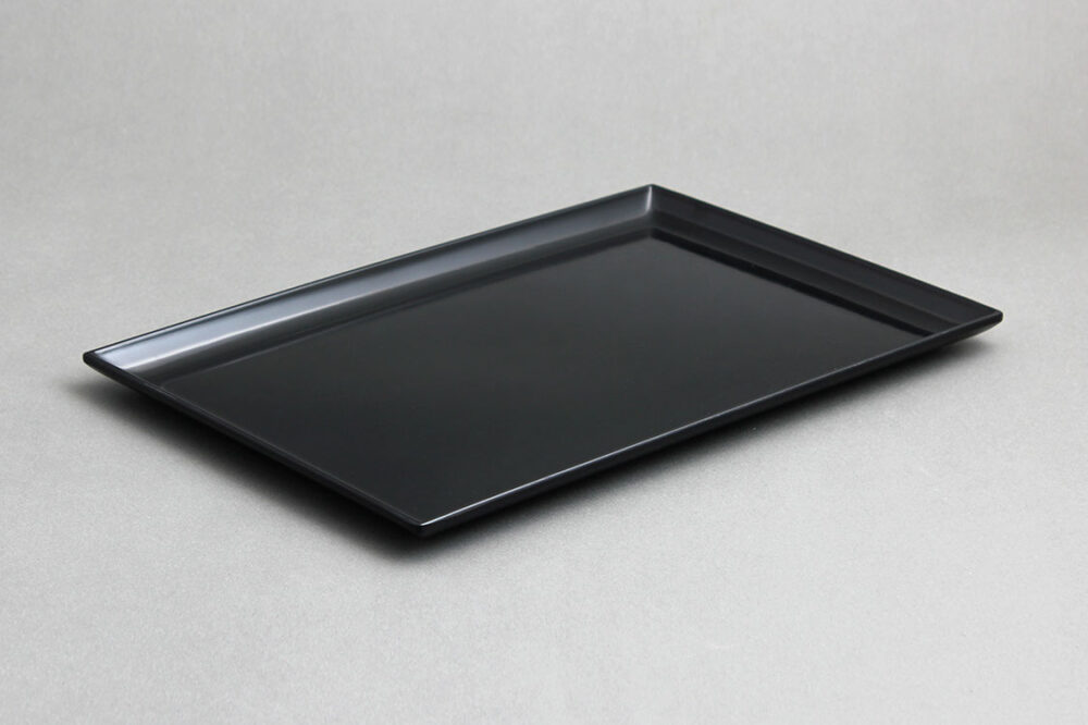 מגש לולבי 30*22 מלמין שחור