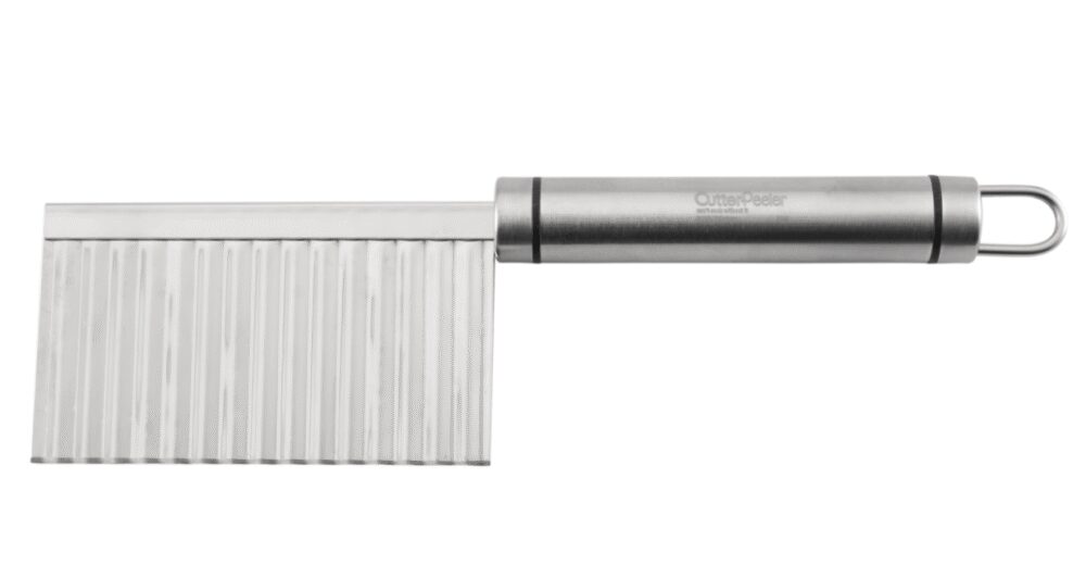 סכין קישוט זיגזג ידית נירוסטה 23X6 ס"מ