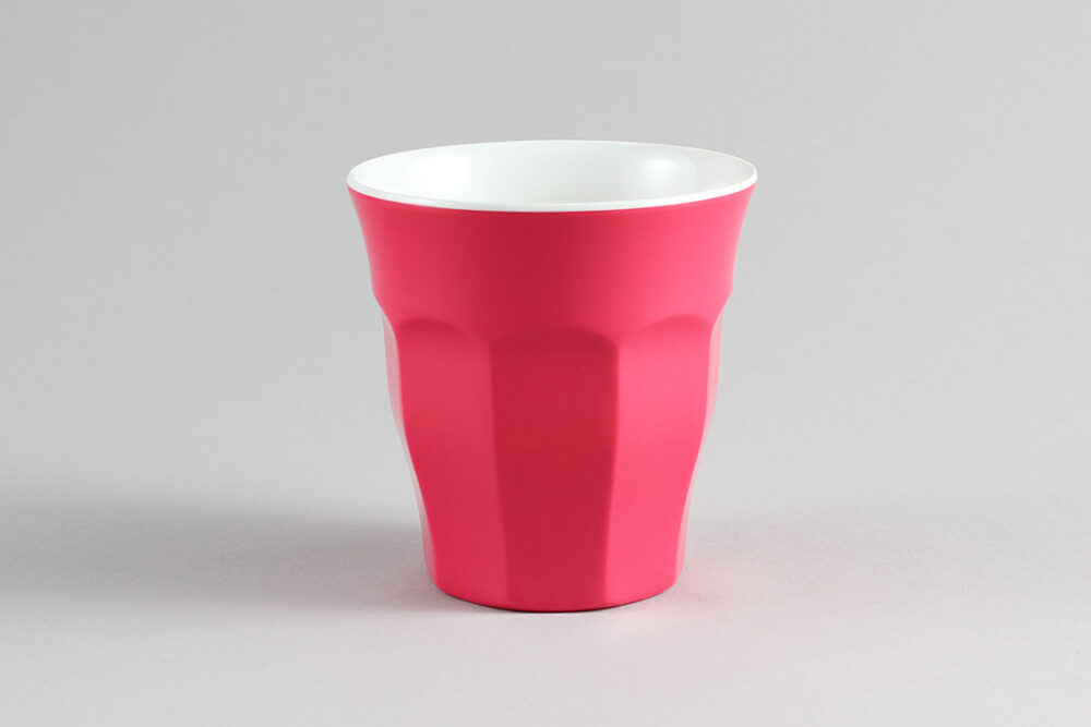 סט 6 כוסות מקרון 295 מ"ל מלמין אדום/לבן