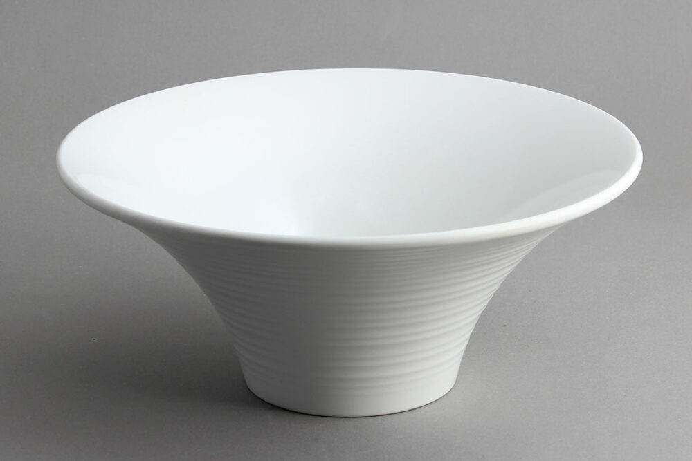 קערת ספירל 28 ס"מ מלמין לבן