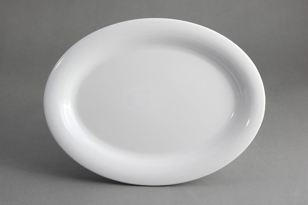 פלטה אובל 30.5 מלמין לבן (48)