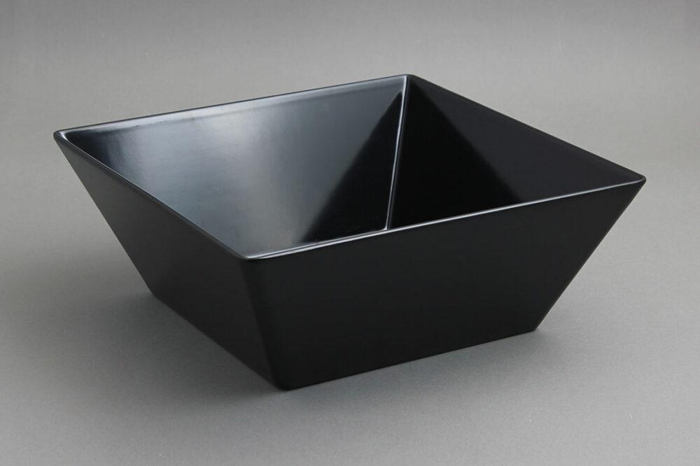 קערה ריבועית קונית 30 ס"מ מלמין שחור