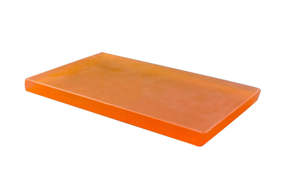 לוח קריסטלי 30*15 מלמין כתום