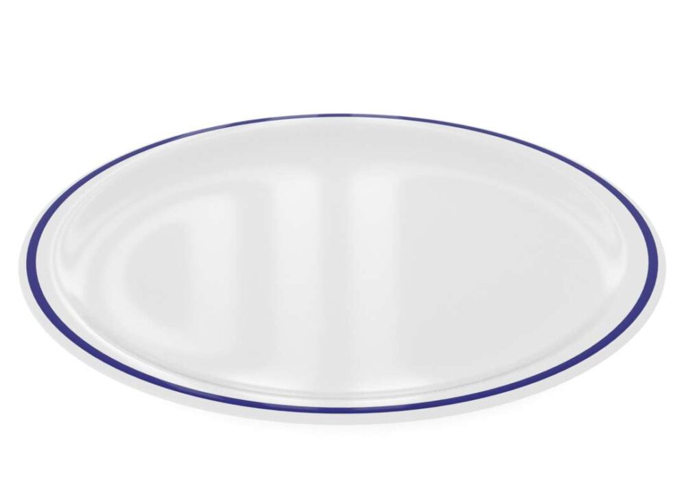 צלחת מנה עיקרית גדולה מקושטת 25 ס"מ דגם גרניט