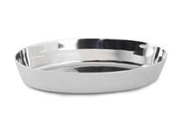 צלחת הגשה אובלי נירוסטה 11X6 ס"מ