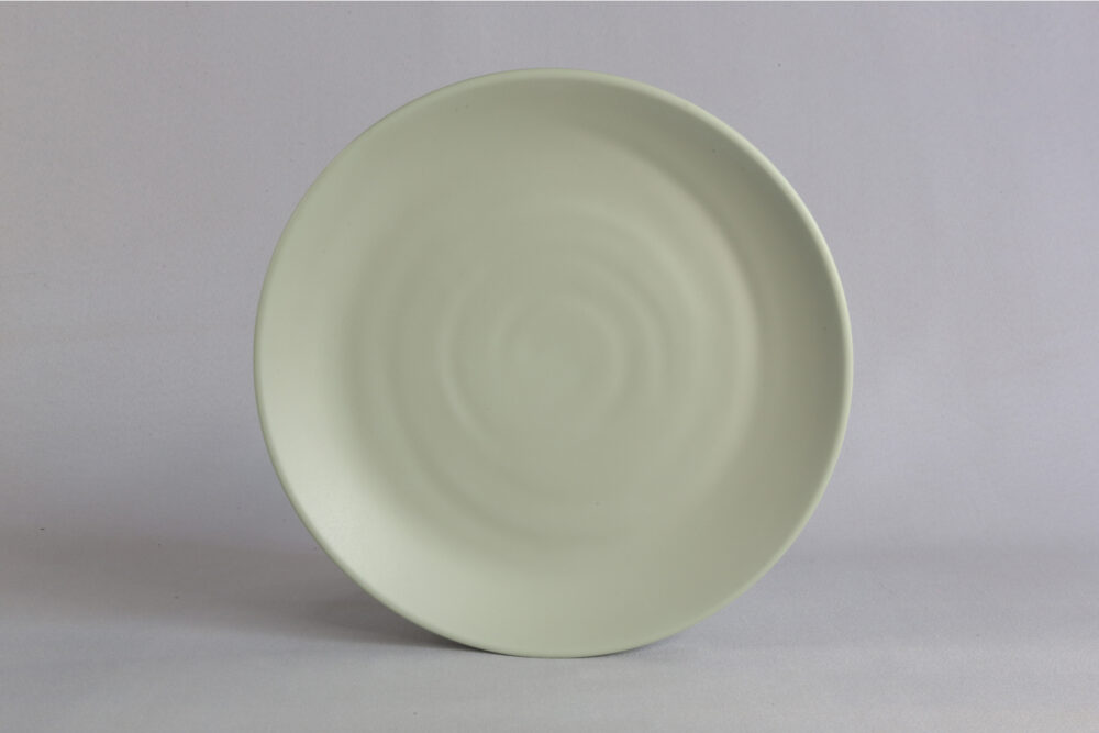 צלחת זן סהרה 25.4 ס"מ מלמין ירקרק