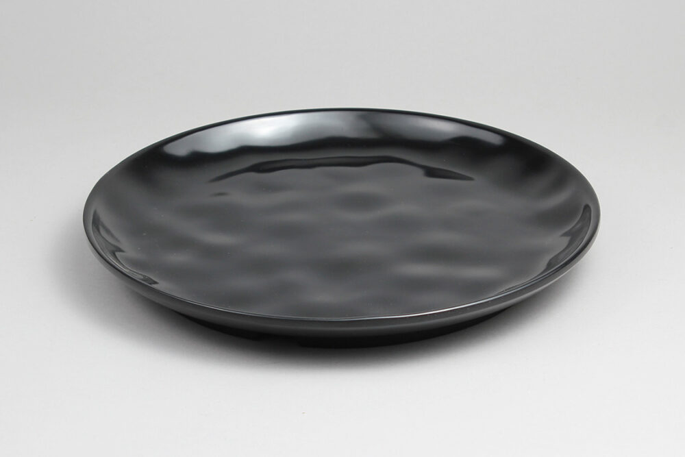 פלטה עגולה כנרת 25 ס”מ מלמין שחור