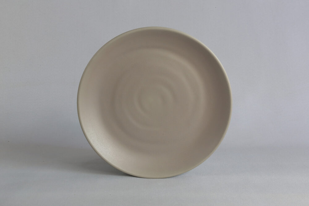 צלחת זן סהרה 23 ס"מ מלמין אפרפר