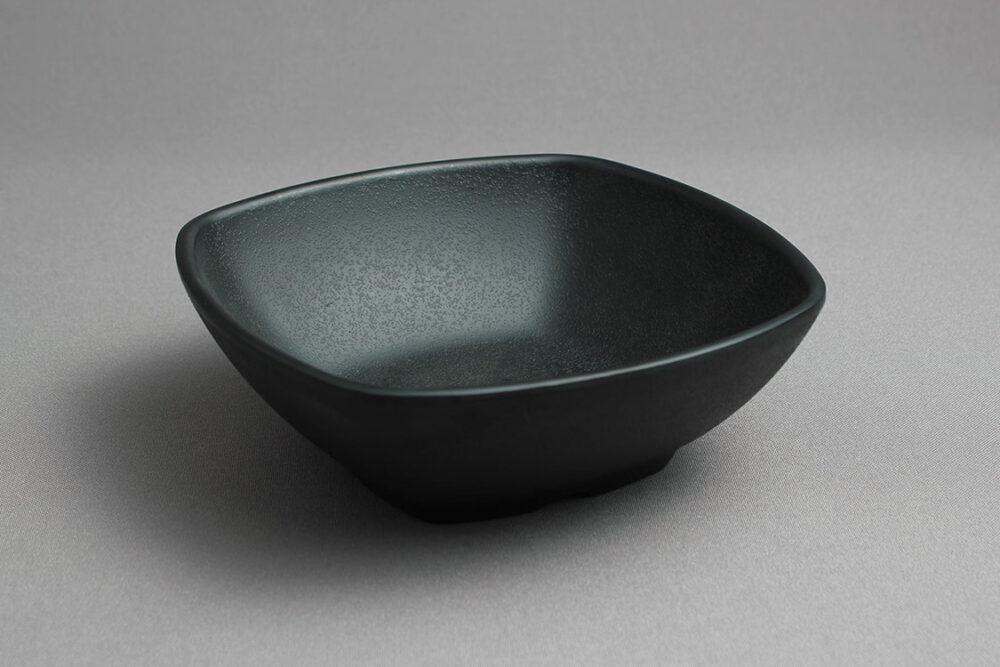 קערה ריבועית 14.7 ס"מ זן מלמין שחור