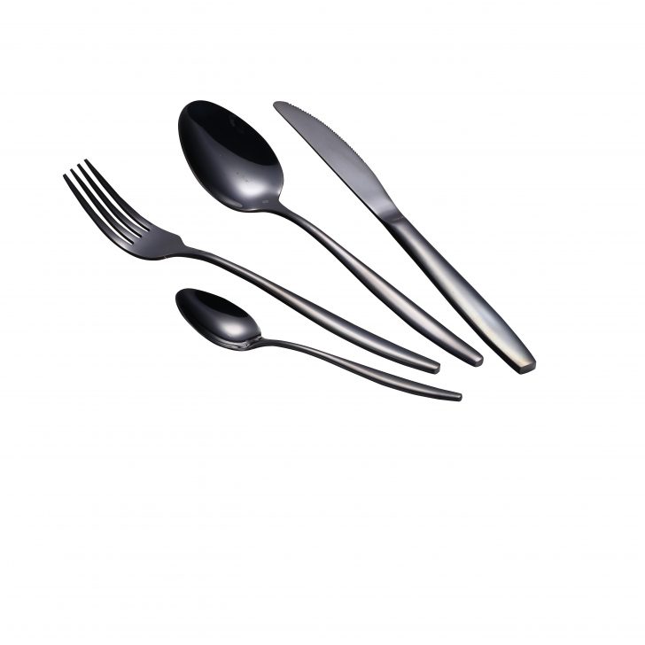 סט 12 סכיני שולחן יהב שחור