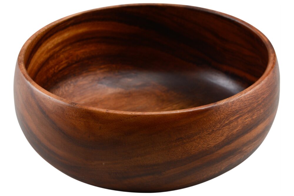 קערה לסלט עץ מלא 26X10 ס"מ