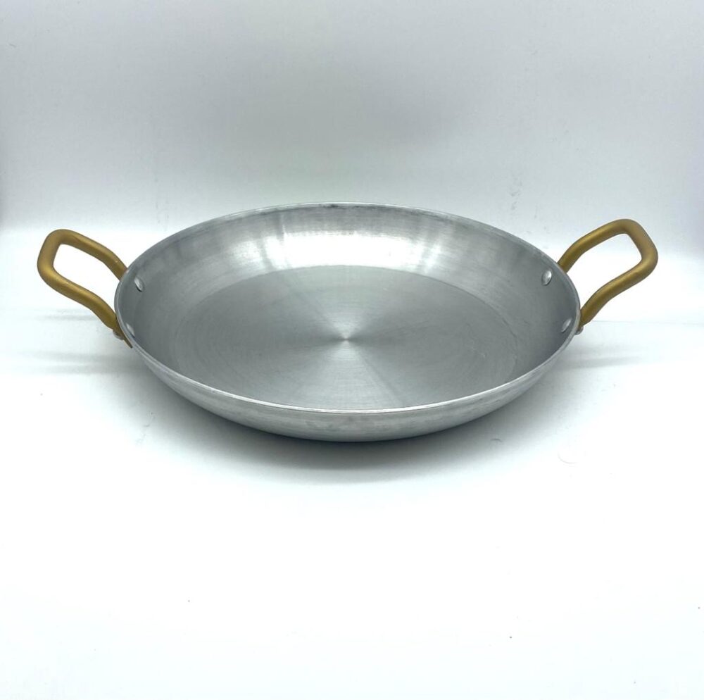 מחבת אלומיניום 40 ס"מ 2 ידיות זהב