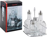 סט שמן חומץ מלח פלפל מרובע