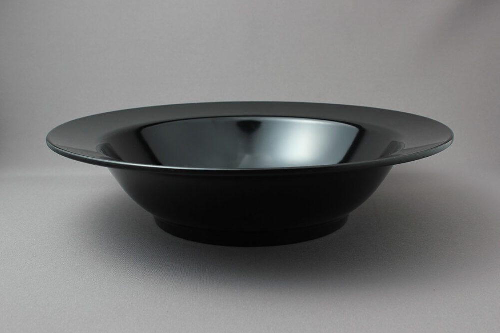 קערה + שוליים 38*9 מלמין שחור