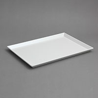 מגש אוסקר 23.5*35 ס"מ מלמין לבן