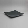 פלטה קמורה ריבועית 35.5 שחור מלמין