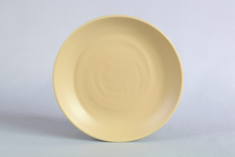 צלחת זן סהרה 19.5 ס"מ מלמין זהבהב